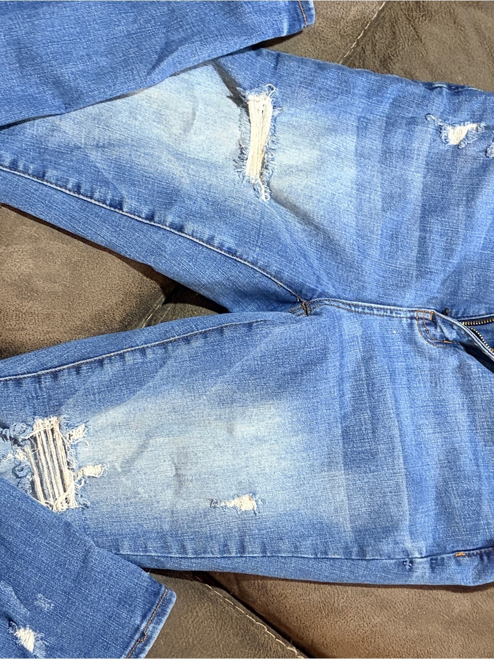 Judy Blue Light Blue Distressed Skinny Jeans